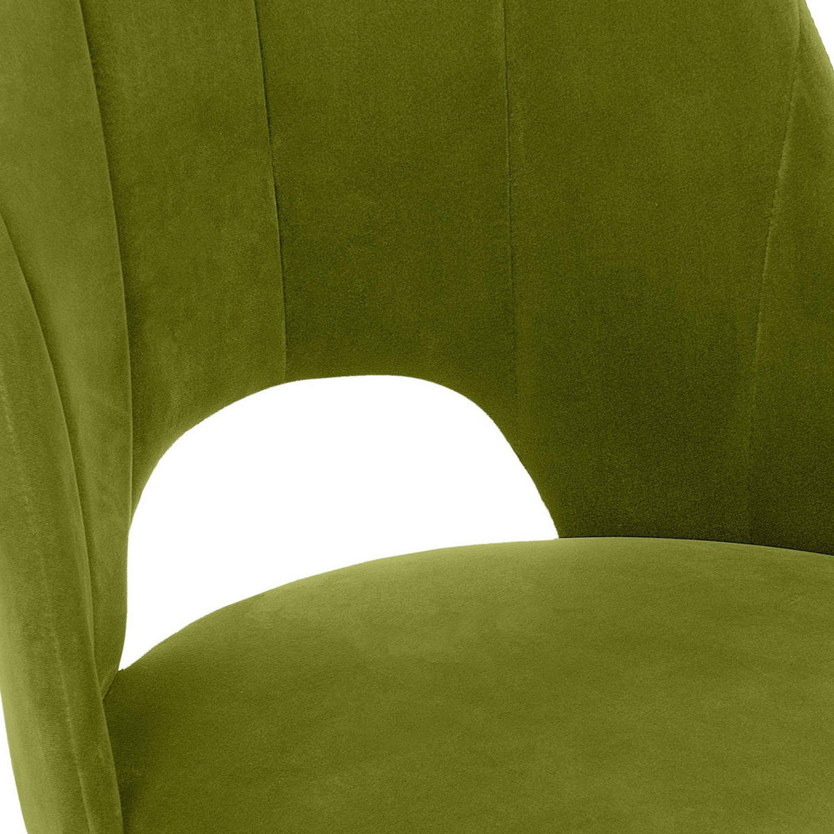 ESSZIMMERSTUHLE TINO 2-tlg Velours-Sitz, Oliv - Eichefarben/Olivgrün, Holz/Textil (48/86/44cm) - KONSIMO®