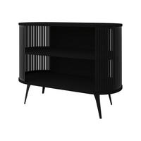 KOMMODE Roenni - Schwarz, Holzwerkstoff/Metall (120/90/40cm) - MIRJAN24