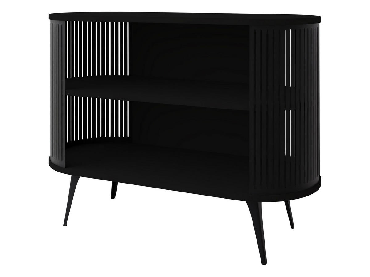 KOMMODE Roenni - Schwarz, Holzwerkstoff/Metall (120/90/40cm) - MIRJAN24