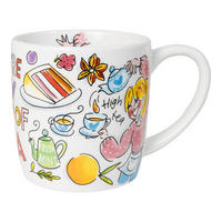 CAPPUCCINO-BECHER Du bist meine Tasse Tee in Bunt - 500 ml - Multicolor, Keramik (0.5L) - Blond Amsterdam