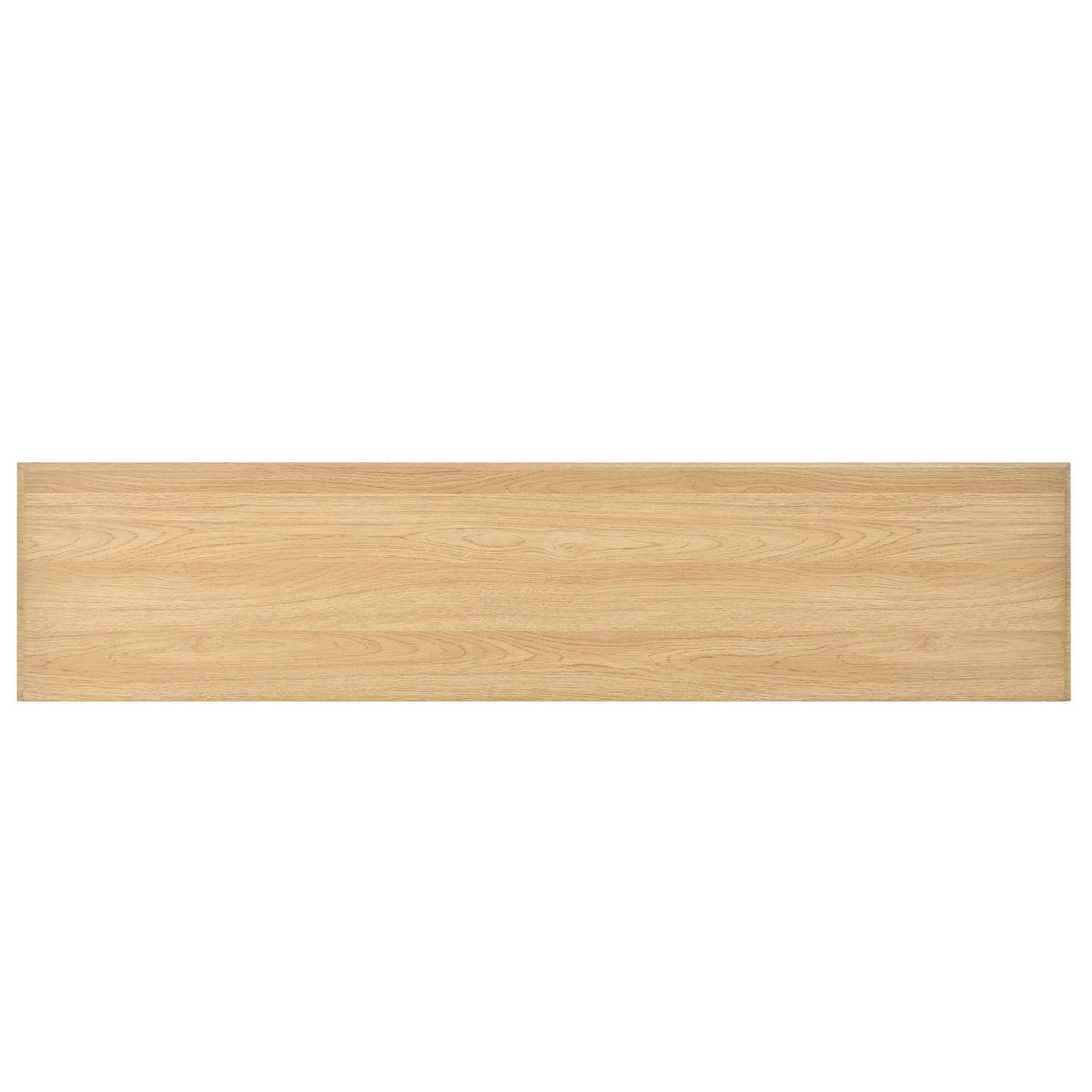 SIDEBOARD in Weiß und Naturfarben mit 3 Schubladen für Wohnzimmer und Esszimmer, B160/T35/H76 cm - Weiß, Holzwerkstoff/Metall (160/76/35cm) - STILVORA