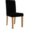 ESSZIMMERSTUHL Cord Schwarz - Schwarz/Naturfarben, Holz/Textil (41/91/47cm) - CLP