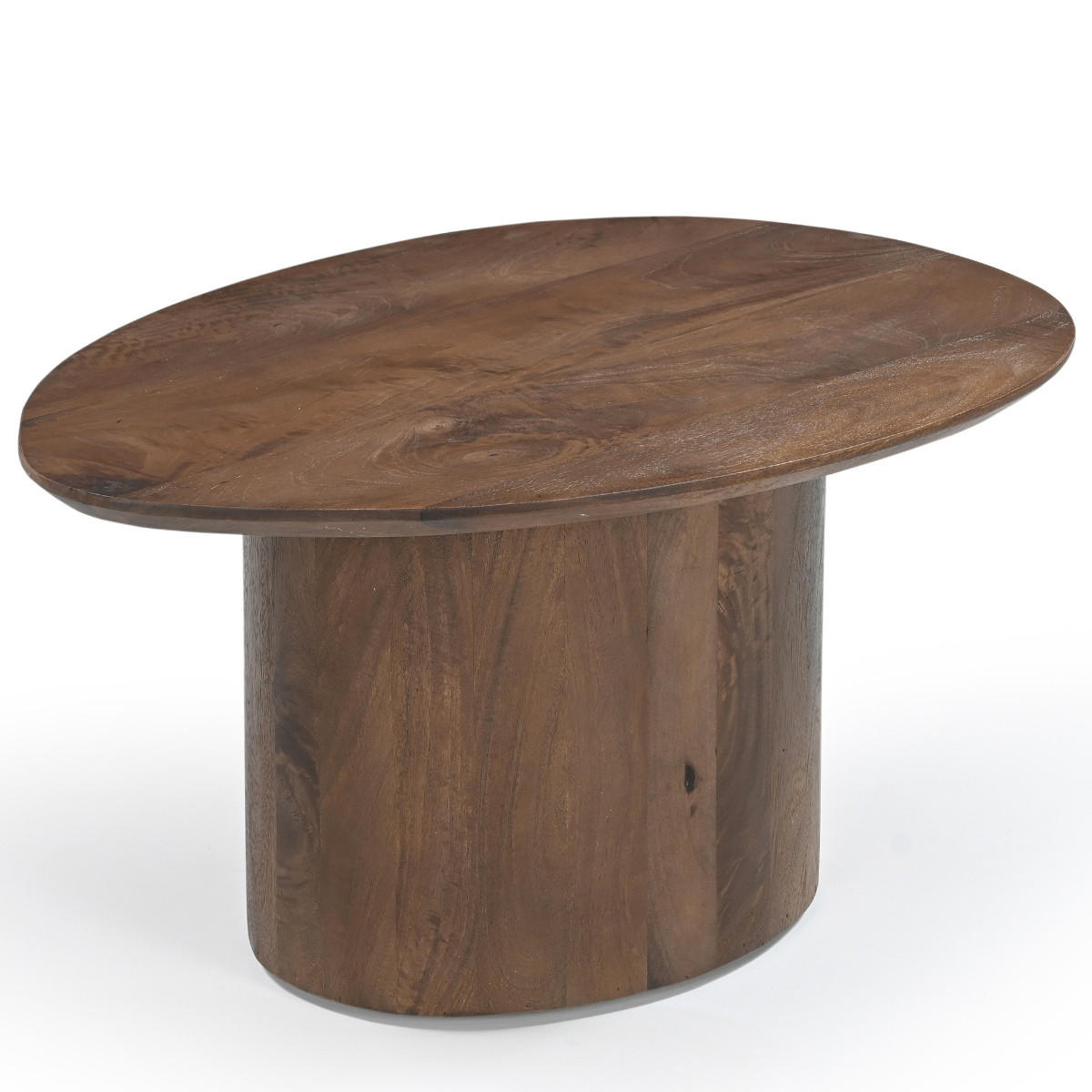 COUCHTISCH Dunkelbraun Organisch 80cm Nara - Dunkelbraun, Holz (80/55/38cm) - Giga Meubel