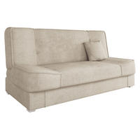 CANAPEA EXTENSIBILA Gabi - argintiu/culoare naturală, material plastic/material textil (175/80/80cm) - MIRJAN24