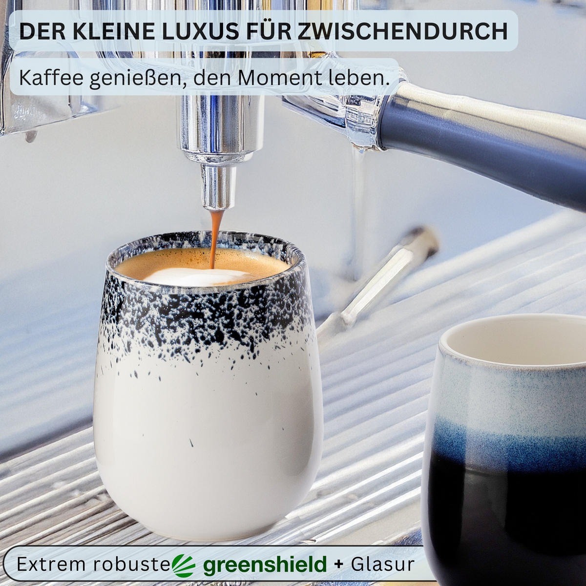 KAFFEEBECHER SIENA - 6 teilig aus Steingut 215 ml - Multicolor, Stein (0.215L) - Sänger