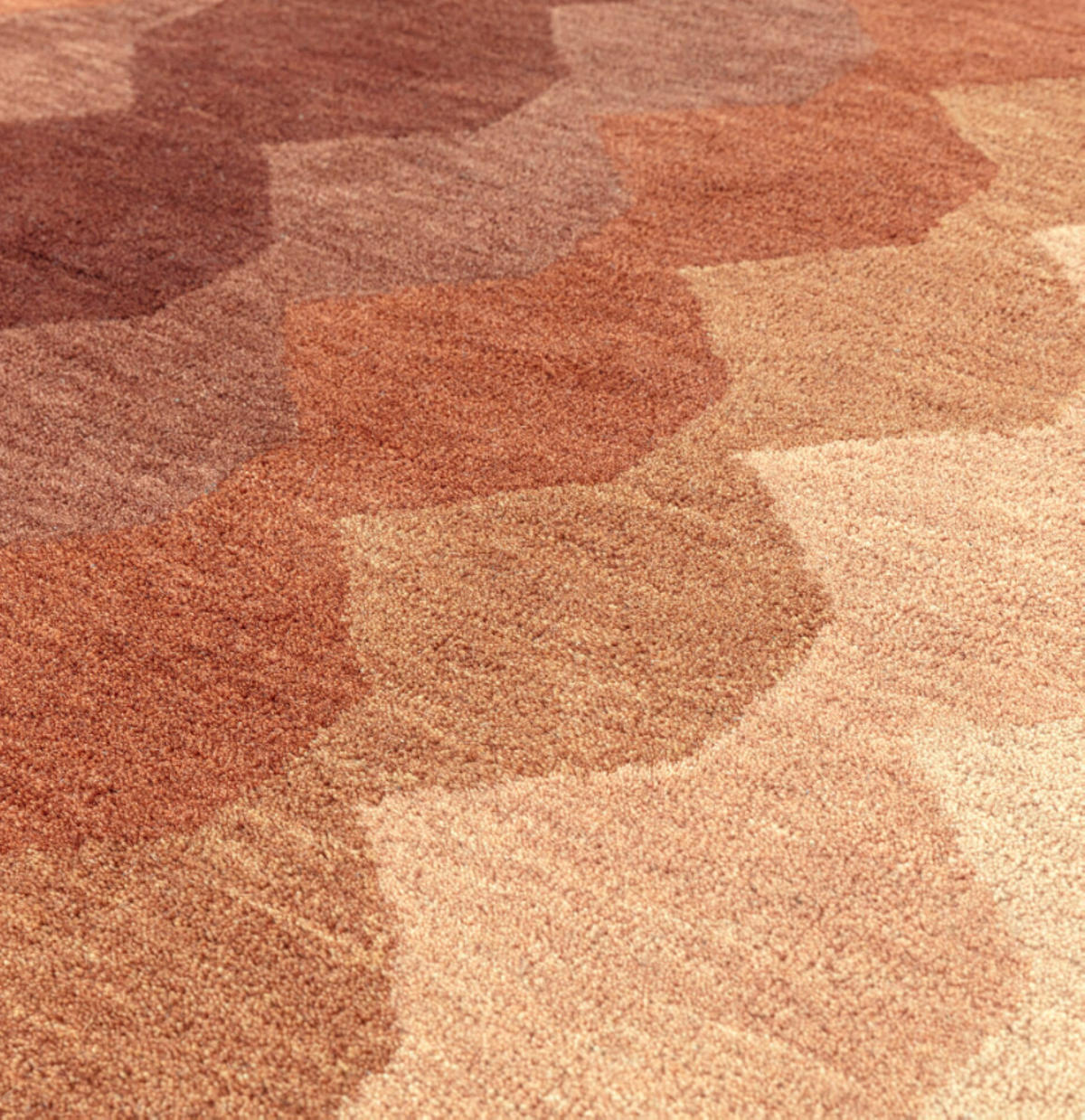 TEPPICH modern handgetuftet KERNEL Orange 160 x 230 cm - Orange, Naturmaterialien (160/230cm) - Novatrend