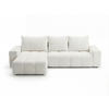 ECKSOFA Bresso Bouclé-Stoff Creme - Creme, Holz/Textil (255/168cm) - Graingold