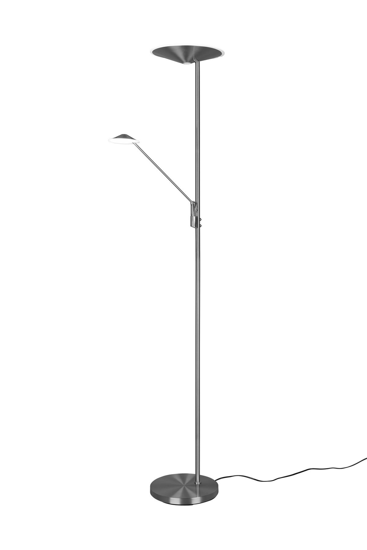 STEHLAMPE BRANTFORD - Grau - 41.6/41.6/180 cm - Grau, Metall (30/30/180cm) - Trio Leuchten