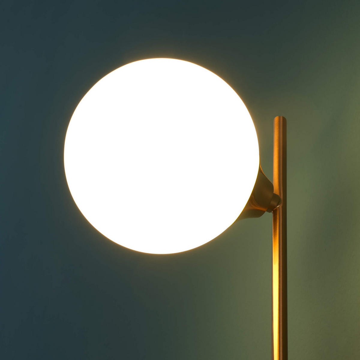 WANDLEUCHTE Neira, Weiß und Gold, 35cm - Goldfarben, Glas (12/35/18cm) - KOSILUM