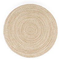 FLACHWEBETEPPICH Cutout Beige Ø 200 cm - Beige, Naturmaterialien (200/200cm) - TT Home