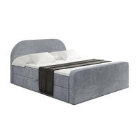 BOXBETT mit Matratze H4 und Lattenrost - NOX-Z - 160x200 - Grau Casablanca - Grau, Holzwerkstoff (160/200cm) - ALTDECOR