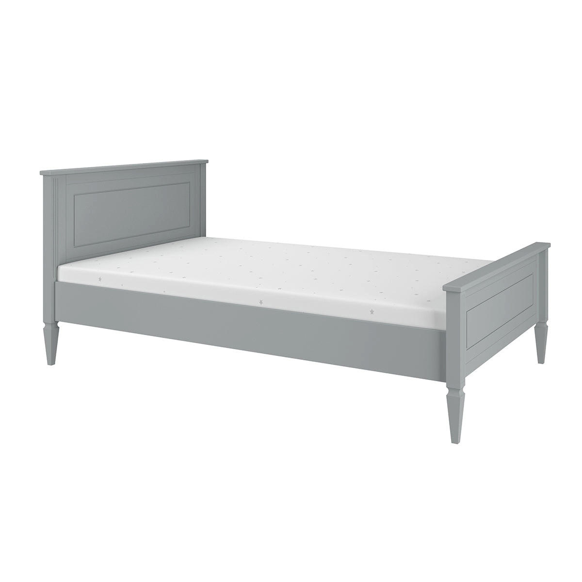 BETT 120/200 Ines Grau - Grau, Holzwerkstoff (120/200cm) - Petits-meubles