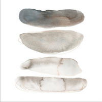 GLASBILD 50x50 cm abstrakt Aquarell - Beige/Weiß, Glas (50/50cm) - artissimo