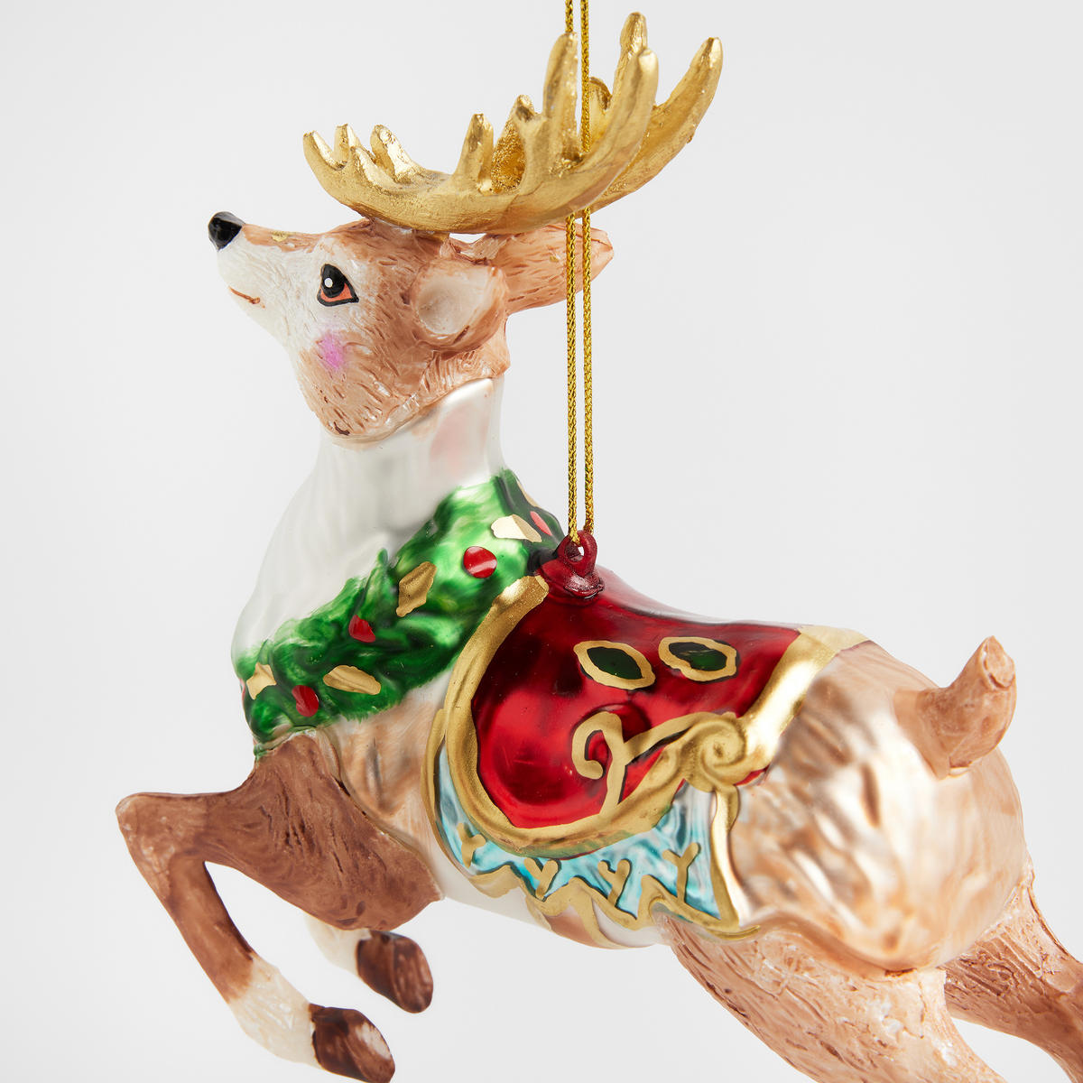 GLASKUGEL Nuzzle, Mehrfarbig, 13 x 4 x 14.5 cm, Dekorative Weihnachtsdeko - Multicolor, Glas (4/13/14.5cm) - home&you