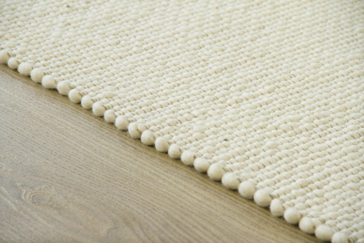 HANDWEBETEPPICH 200/250 cm Murnau - Creme, Naturmaterialien (200/250cm) - Steffensmeier