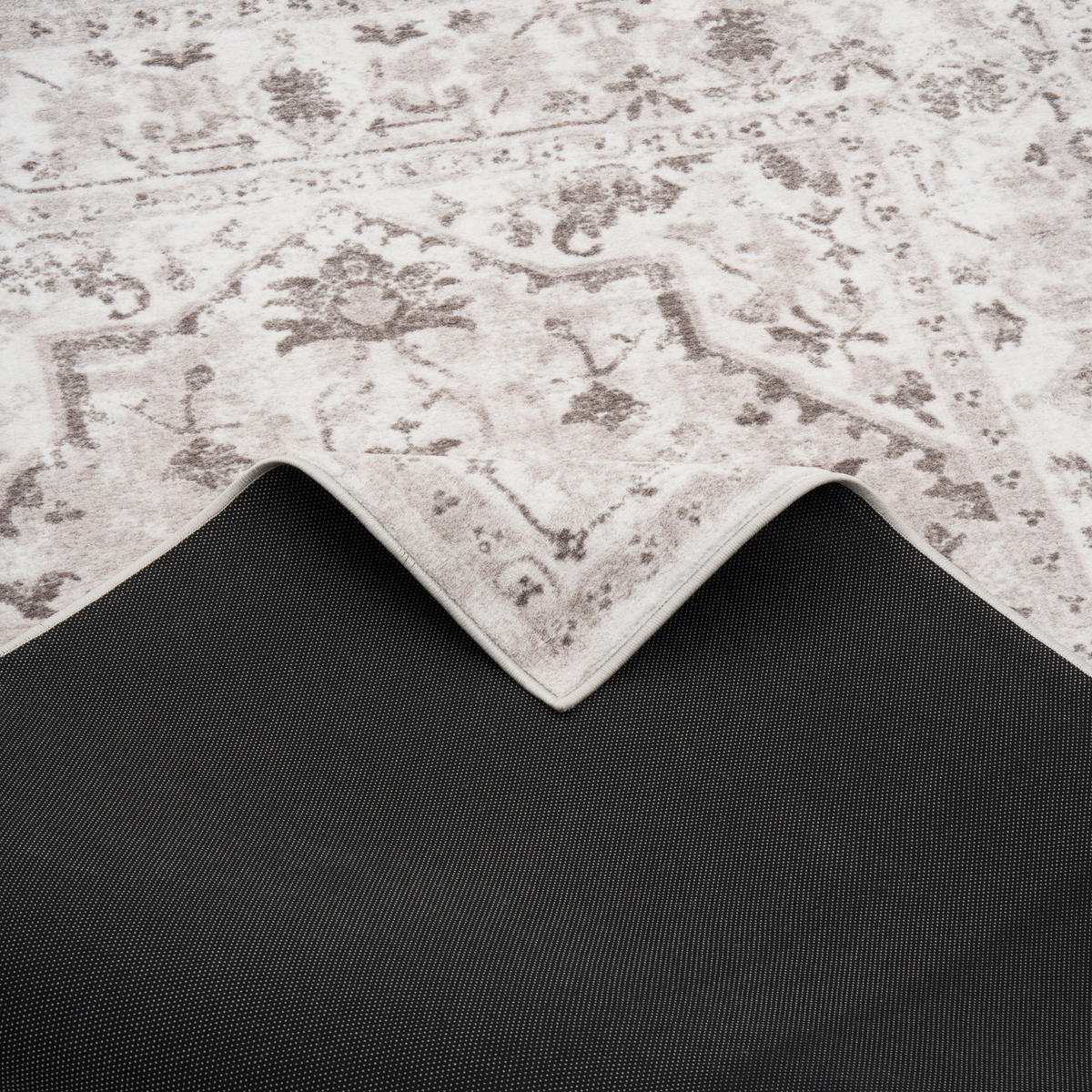 DESIGNER TEPPICH TAWIRA VINTAGE ORIENT BORDÜRE - Grau, Textil (140/200cm) - Pergamon