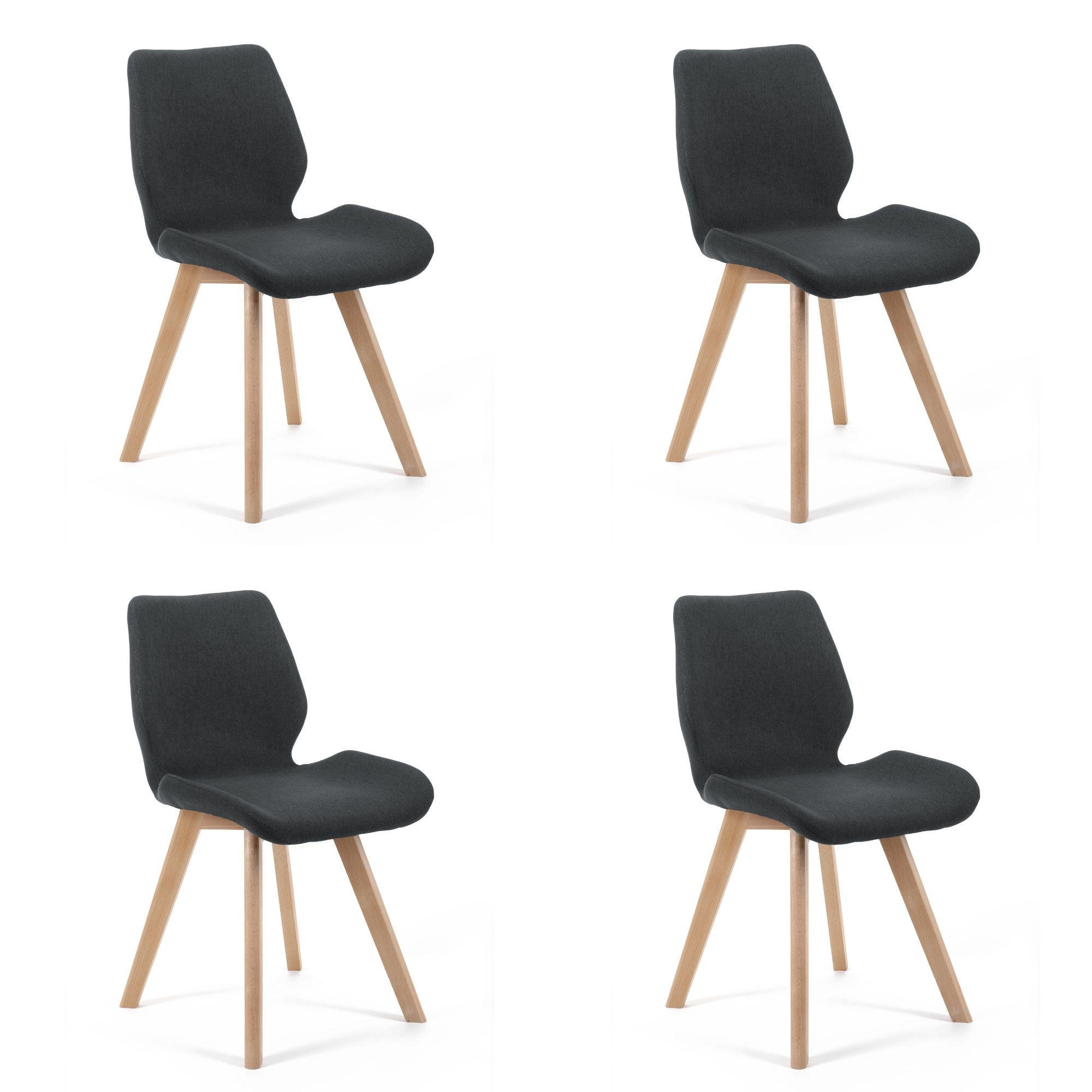 Akord Stuhl Schwarz 45.5x82.5x53 cm