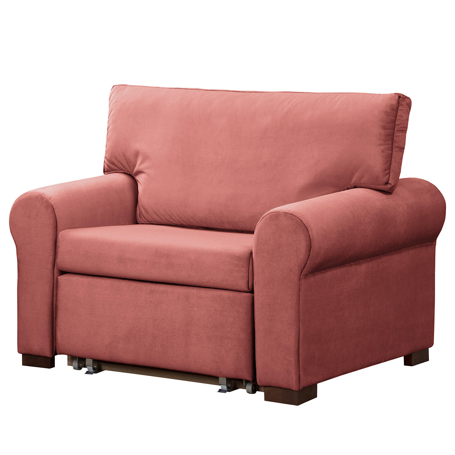 SCHLAFSOFA mit Husse - Buchefarben/Kupferfarben, Buchenholz/Textil (125/90/90cm) - home24