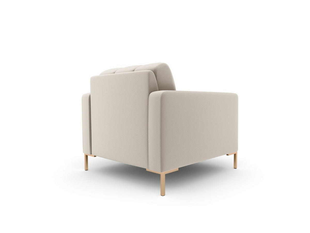SESSEL Mamaia aus strukturiertem Stoff beige - Beige, Textil (92/75/87cm) - Micadoni