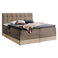 BOXBETT Royal - Hellbraun/Creme, Holz (160/200cm) - MIRJAN24