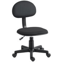 BÜROSTUHL Polyester Schwarz - Schwarz, Kunststoff/Textil (43/87/48cm) - HOMCOM