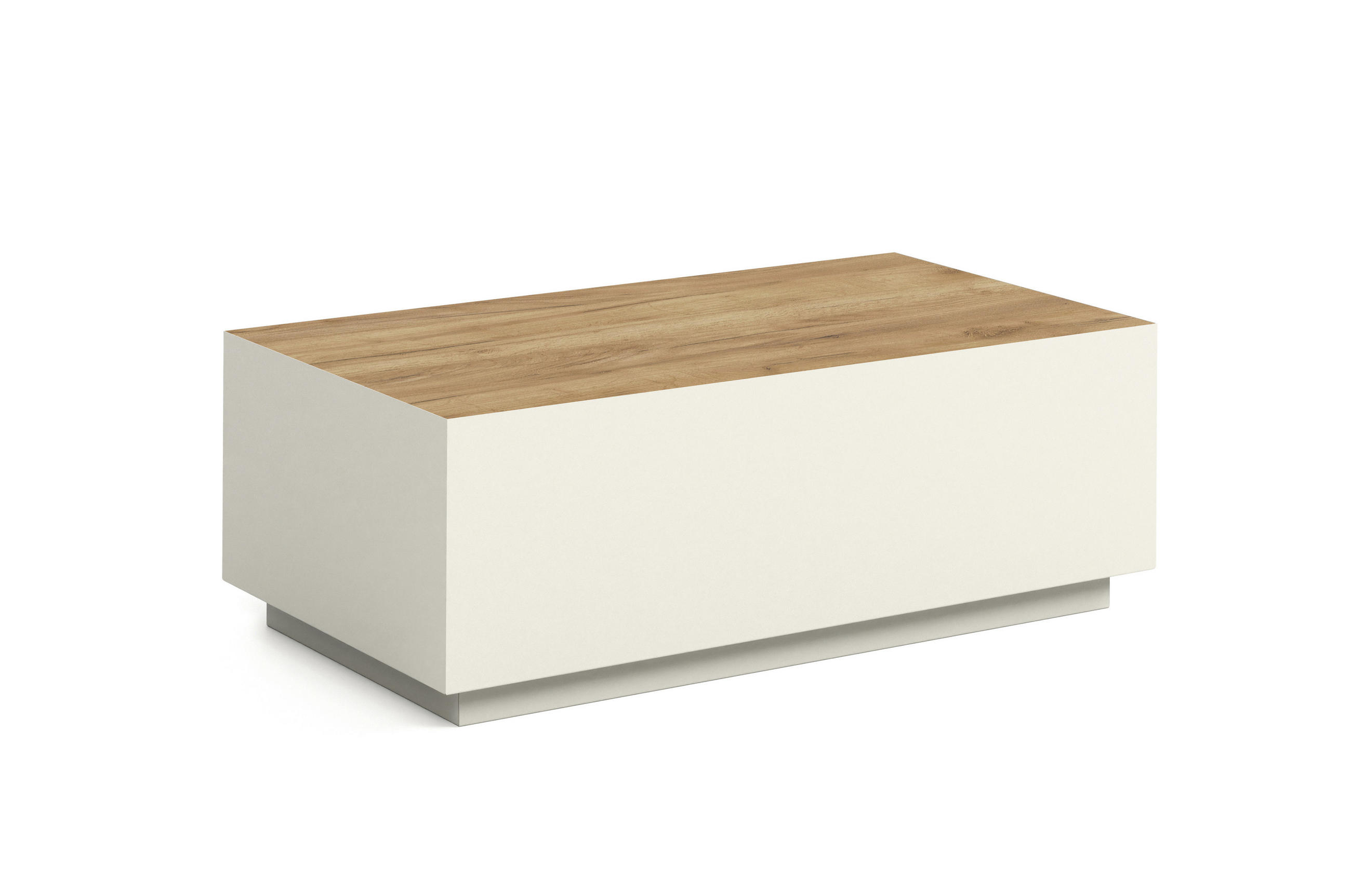 COUCHTISCH MORISS - Honigeiche/Kaschmir, Holzwerkstoff (55/100/36cm) - Meblini