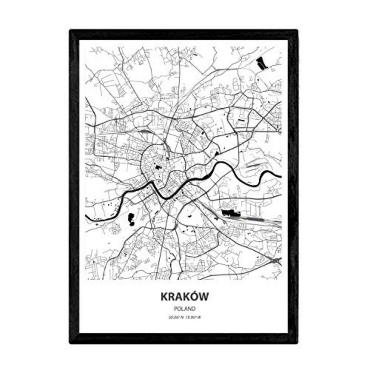 POSTER Krakau - Polen A3 Rahmenlos - Klar, Papier (29.7/5/42cm) - Nacnic