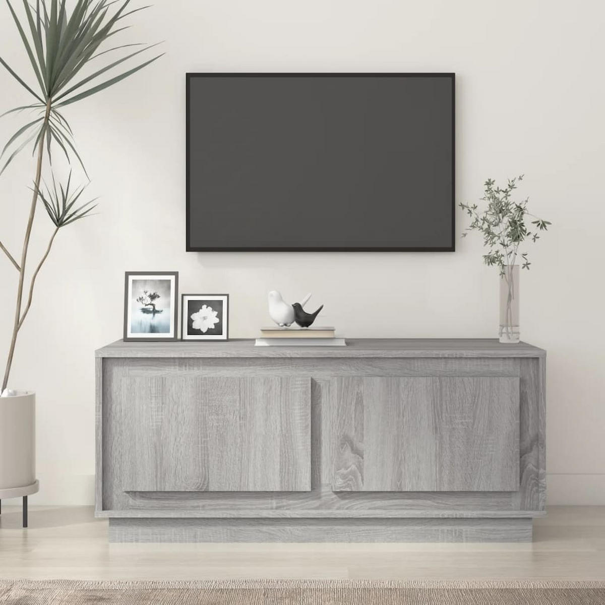 COUCHTISCH Grau Sonoma 102x50x44 cm Holzwerkstoff - Grau, Holzwerkstoff (102/50/44cm) - furnicato