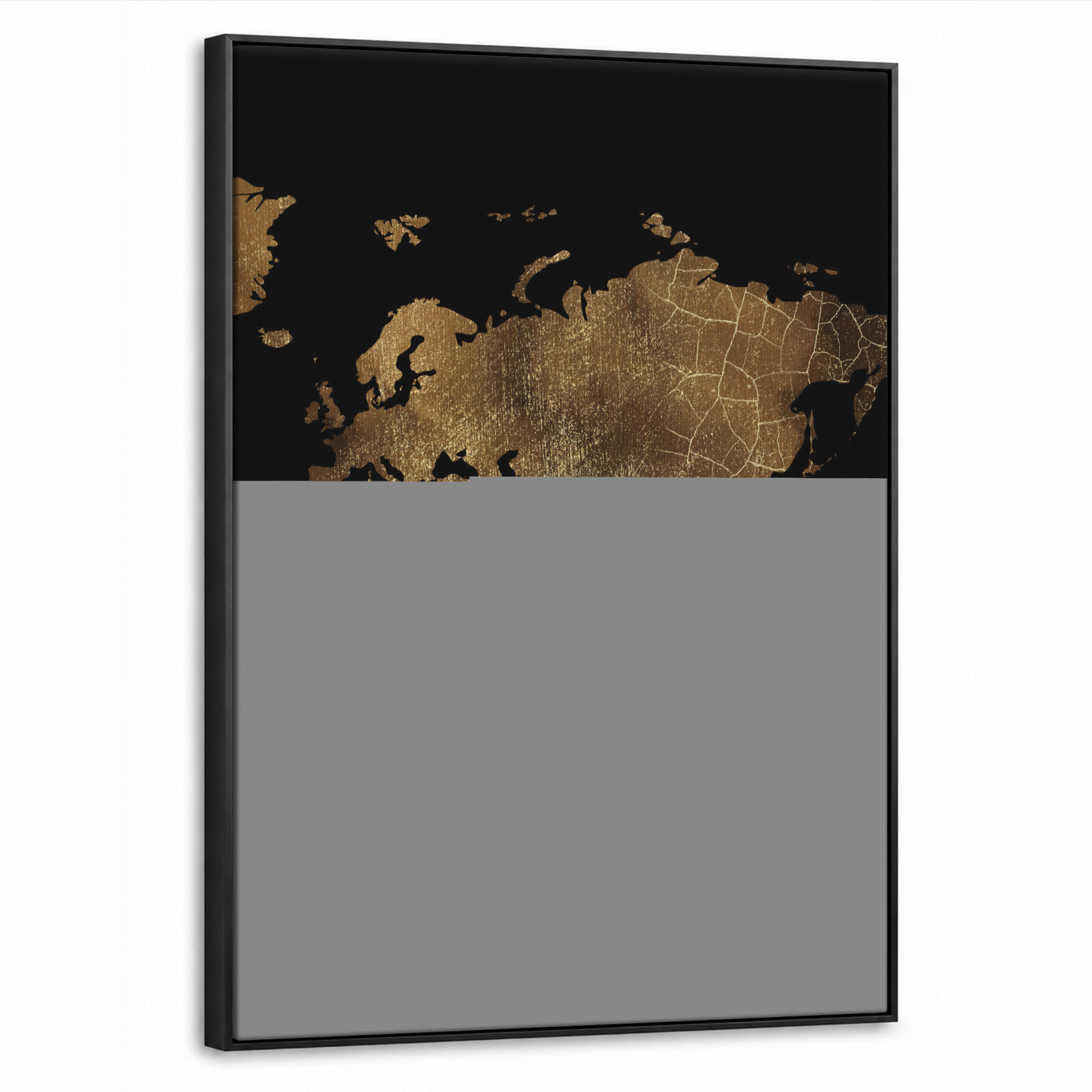 MuchoWow Leinwand Gold 60x80 cm