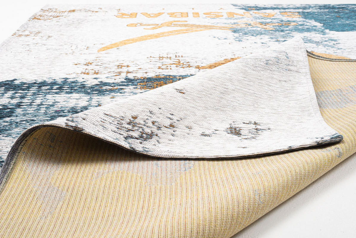 FLACHWEBTEPPICH Keitum 60x90 cm - Goldfarben, Textil (60/90cm) - Sansibar SYLT