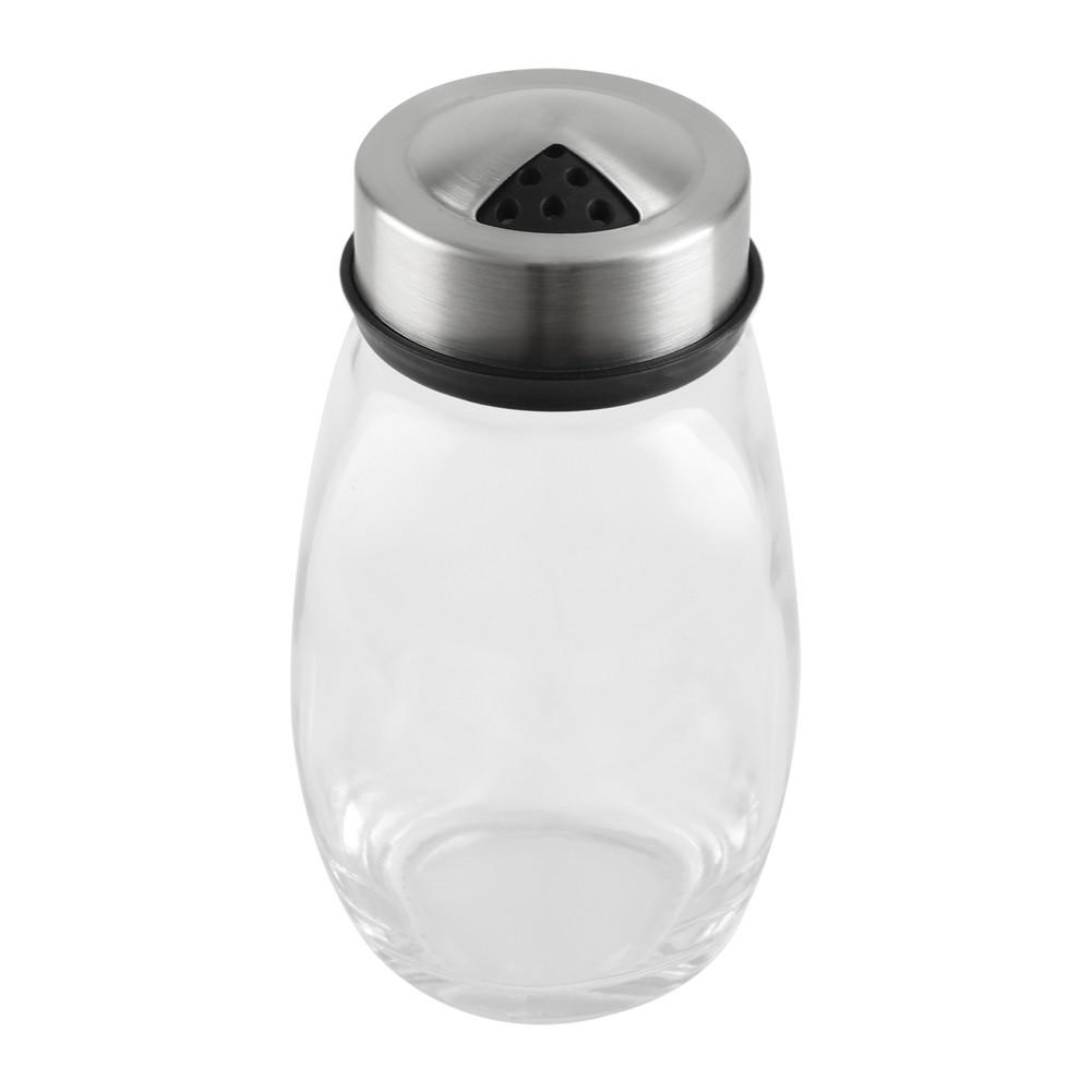 GEWÜRZGLÄSER 6er-Set 360°-Drehständer Bleifrei Glas Edelstahldeckel - Transparent/Silberfarben, Glas/Kunststoff (15/18/15cm) - Livingandhome