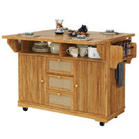KÜCHENINSEL SERVIERWAGEN AUSKLAPPBAR, Küche Balkon Camping, 142,5/80/95 cm - Dunkelbraun, Kunststoff (80/95/142.5cm) - Rolipo