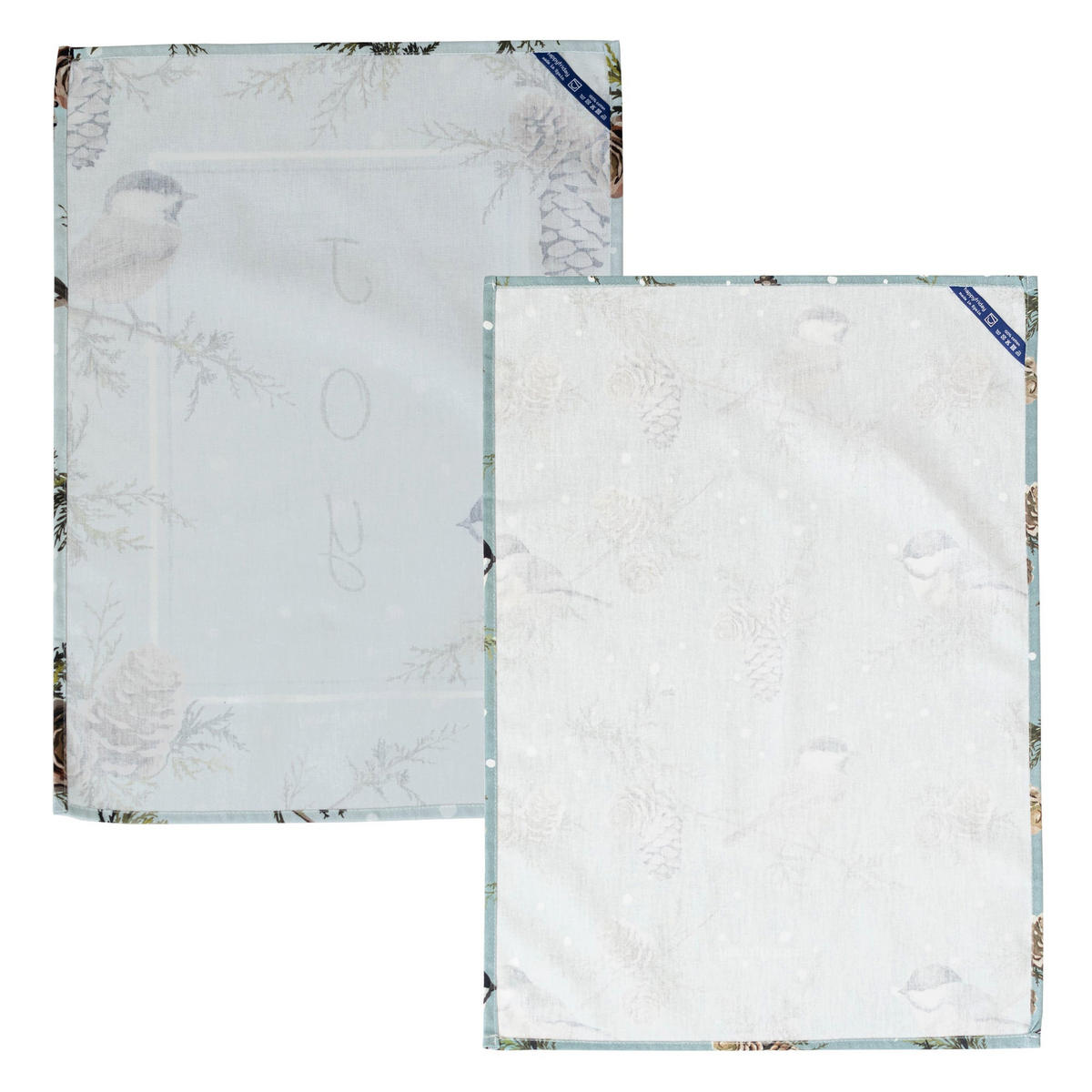 GESCHIRRTUCH (2 tlg) sparrow 70x50 cm mehrfarbig - Multicolor, Textil (70/50cm) - Happy Friday