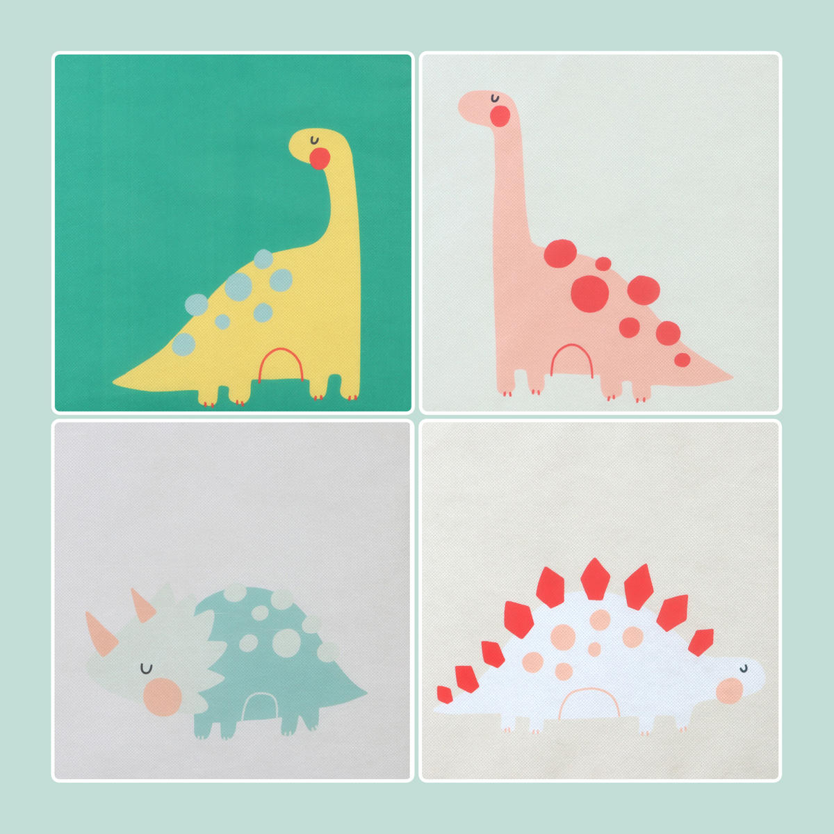 4xKINDERAUFBEWAHRUNGSBOXEN - Multicolor, Wellpappe/Textil (30/30cm) - Relaxdays