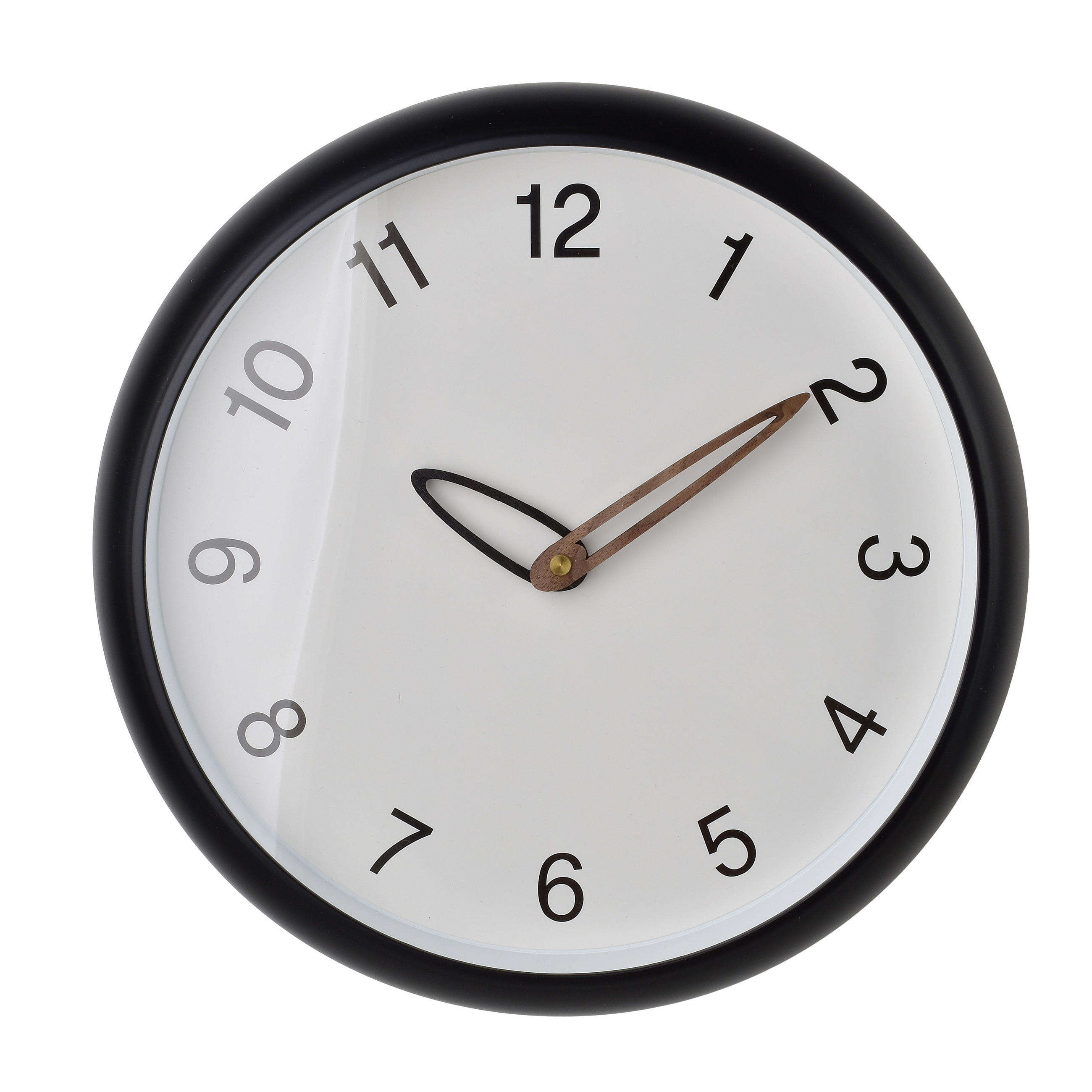 WANDUHR Ramsey Schwarz 30x30x4,5 cm Kunststoff - Schwarz, Kunststoff (4.5/30/30cm) - Mondex