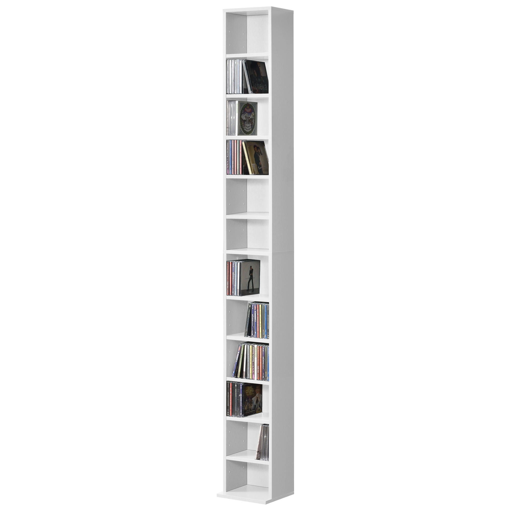 CD-REGAL Høyset - Weiß, Holzwerkstoff (20/175/20cm) - [en.casa]