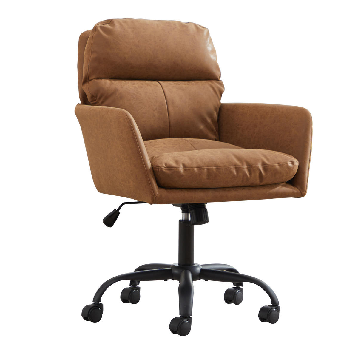 BÜROSTUHL Braun 71,58/60,50/102,00 cm - Braun, Metall (71.58/102/60.5cm) - PANGIVO