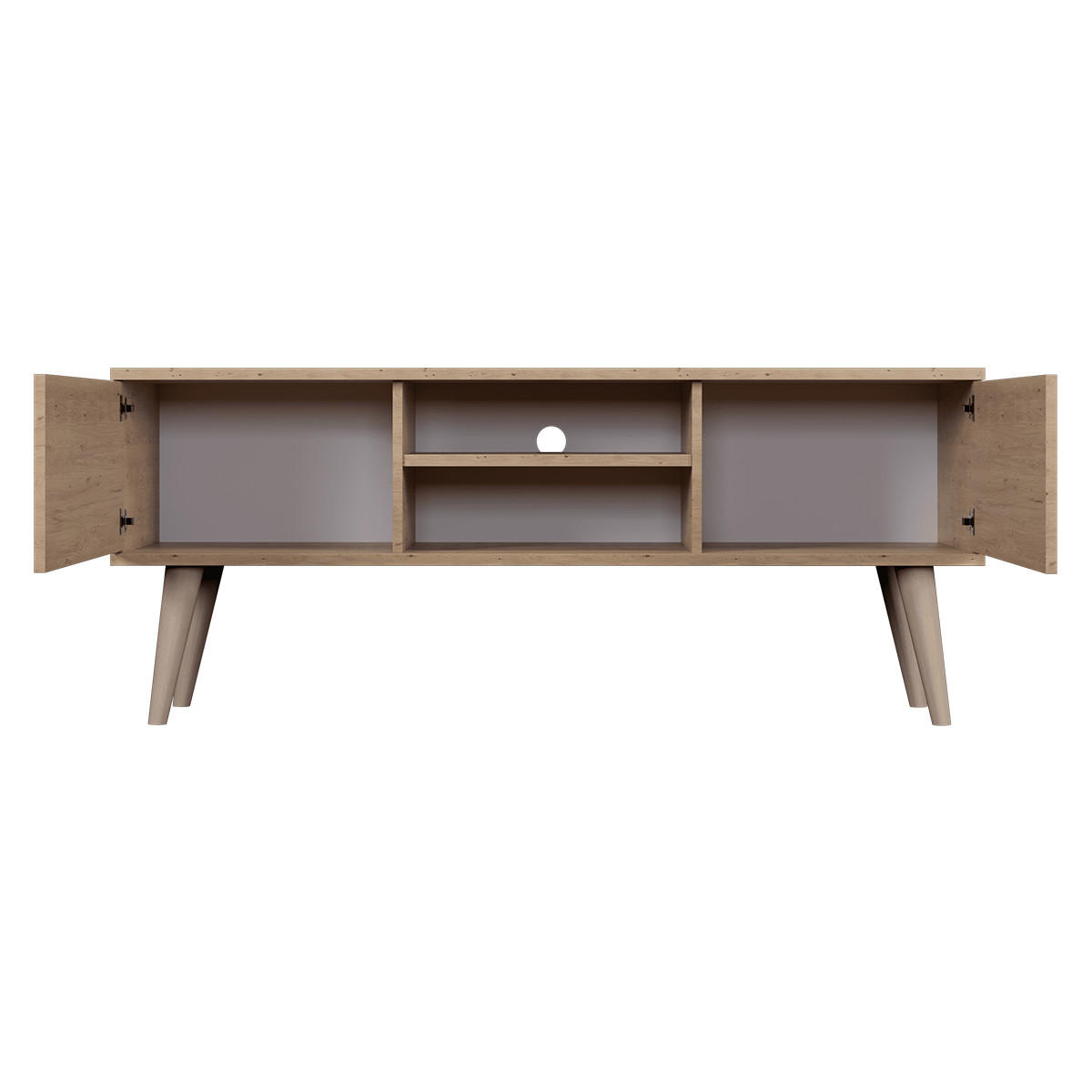 TV-MÖBEL Toronto Holz - Braun, Holzwerkstoff (55/35/120cm) - Petits-meubles