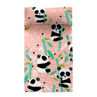 TAGESDECKE panda garden 200x260 cm (bett 105) rosa - Pink, Textil (200/260cm) - Happy Friday
