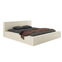 POLSTERBETT Molde mit Bettkasten 120x200 cm, Ecru - Ecru, Textil (120/200cm) - Meblito