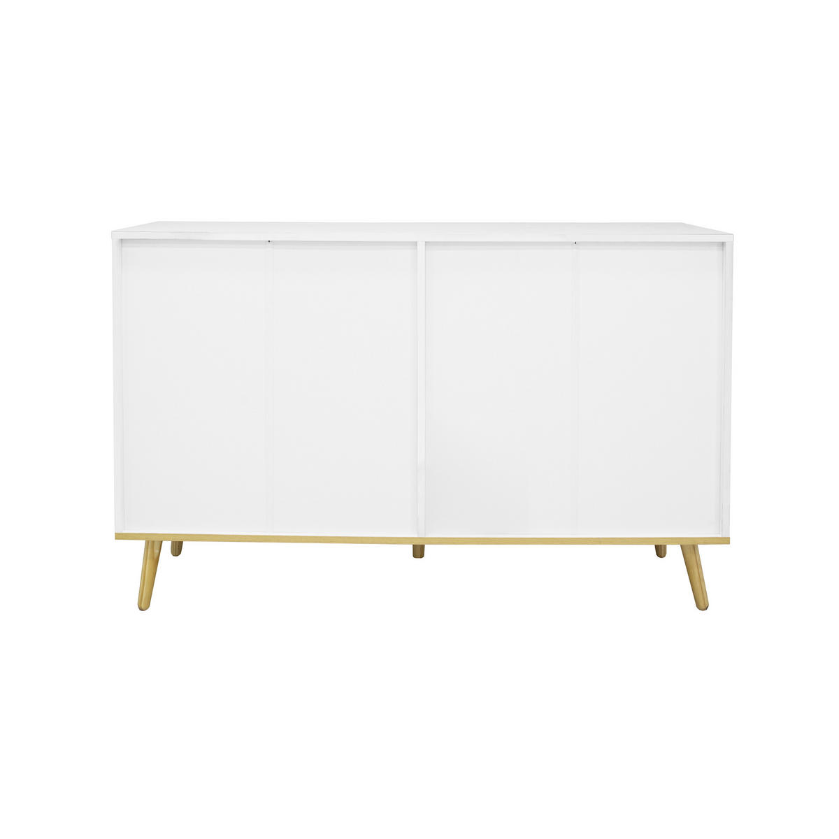 KOMMODE 6 Schubladen Holzoptik modern - Weiß, Holzwerkstoff (120/76.5/40cm) - Fortuna Lai