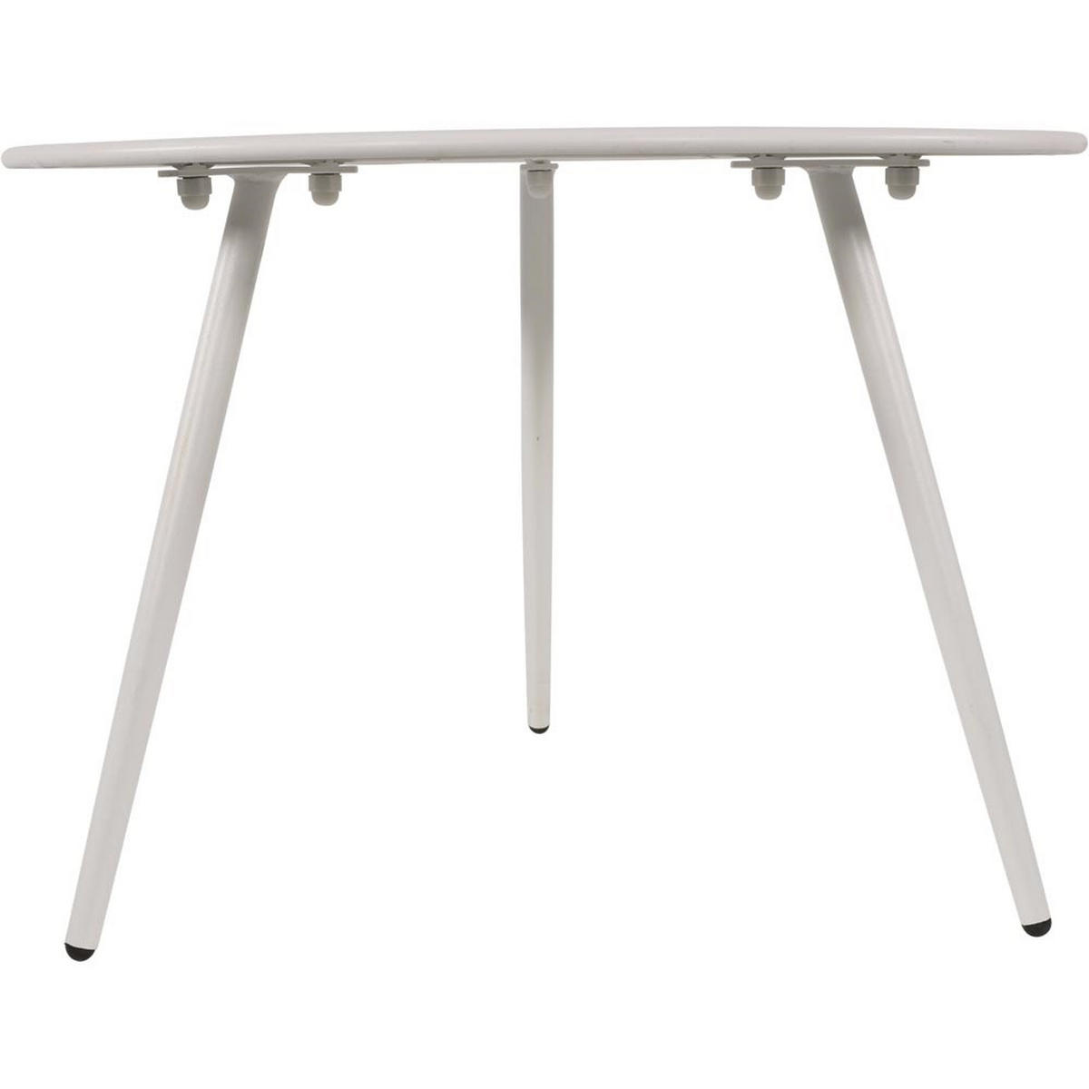 BEISTELLTISCH Rafael - Weiß - 60/60/41 cm - Weiß, Metall (60/60/41cm) - Lesli Living