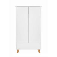 KINDERKLEIDERSCHRANK Zara_2, 2-türig – ideal für das Kinderzimmer - Weiß, Holzwerkstoff (94/176/51.5cm) - RAUMHIRSCH FURNITURE