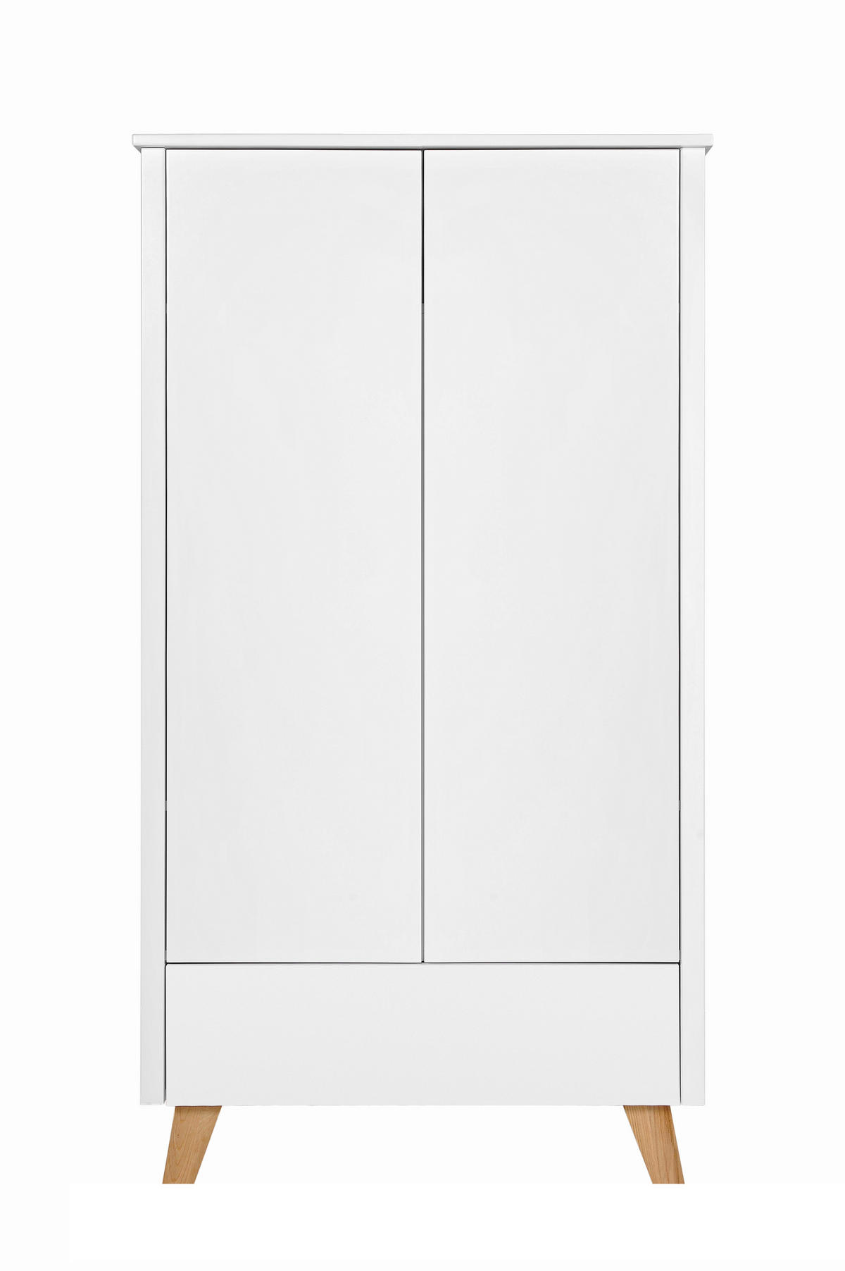 KINDERKLEIDERSCHRANK Zara_2, 2-türig – ideal für das Kinderzimmer - Weiß, Holzwerkstoff (94/176/51.5cm) - RAUMHIRSCH FURNITURE