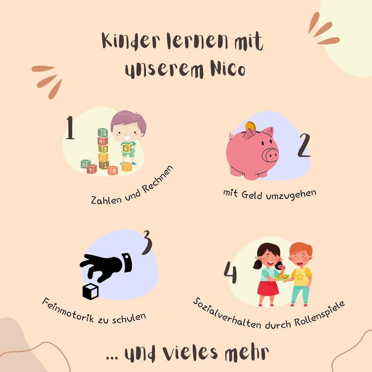 KAUFLADEN MIT SPIELZEUGKASSE NICO 42-teilig - Multicolor, Kunststoff (8/20/45cm) - Coemo