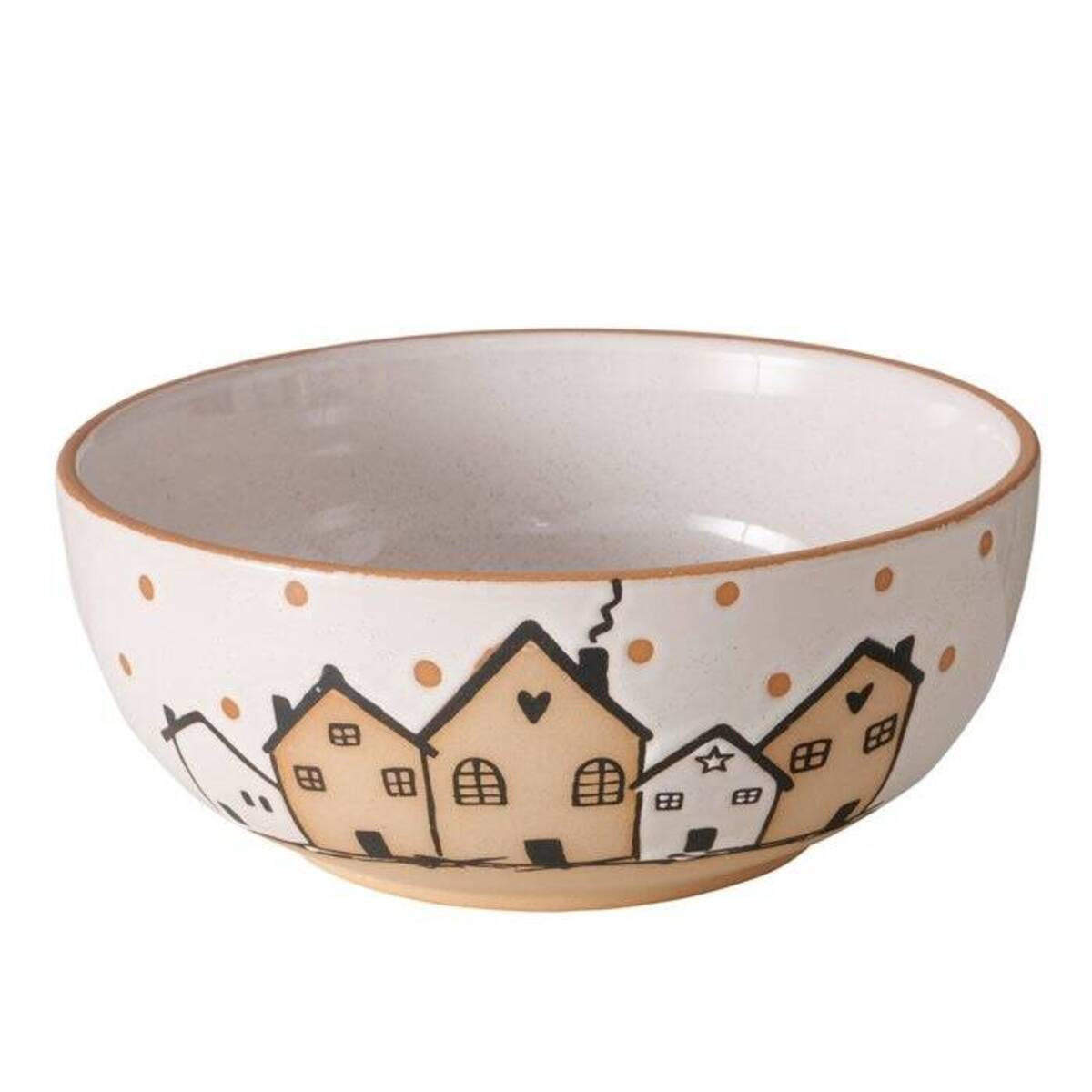 KERAMIKSCHALE Inken Ø23 cm - Multicolor, Keramik (23/9.5cm) - Boltze Home