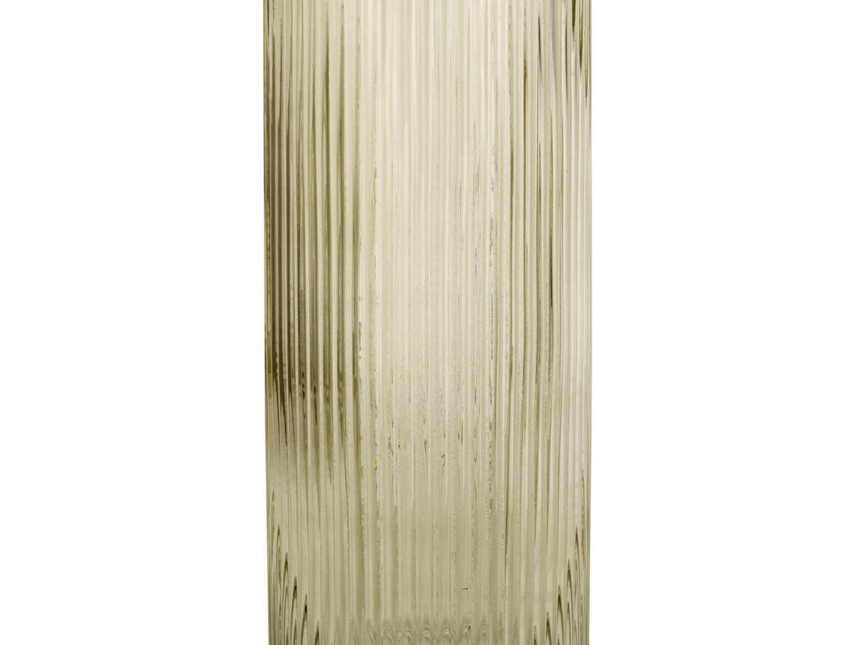 VASE Allure Straight 12/12/30 cm - Grün, Glas (12/30cm) - Present Time