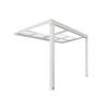 TERRASSENÜBERDACHUNG SOLIS DELUXE - Farbe: Weiß, Größe: 290 x 295 x 233 / 272 cm - Weiß, Kunststoff (290/272/295cm) - Home Deluxe