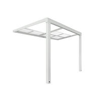 TERRASSENÜBERDACHUNG SOLIS DELUXE - Farbe: Weiß, Größe: 290 x 295 x 233 / 272 cm - Weiß, Kunststoff (290/272/295cm) - Home Deluxe