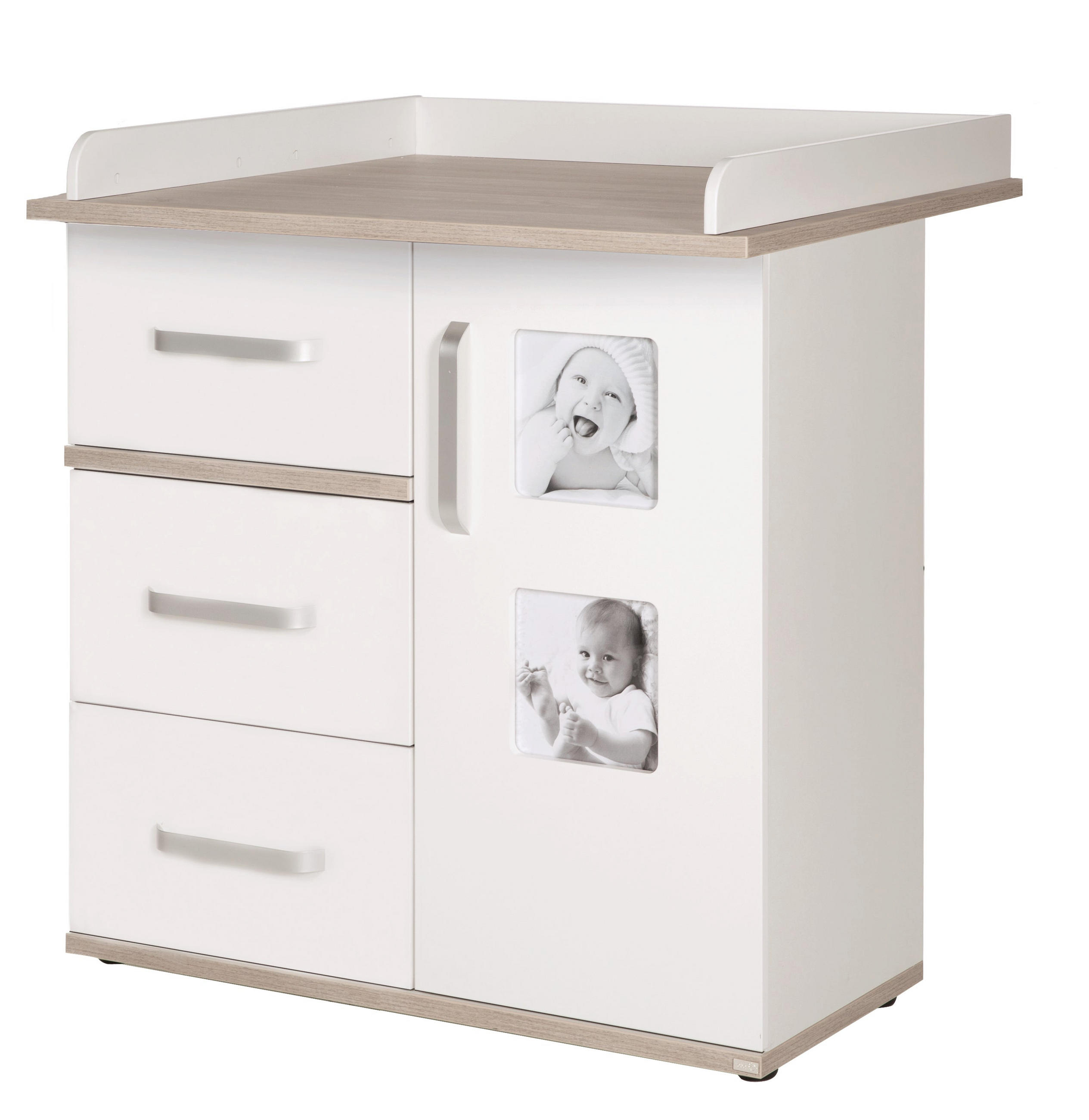WICKELKOMMODE Moritz - Weiß, Holzwerkstoff/Metall (94/101.5/78cm) - Roba
